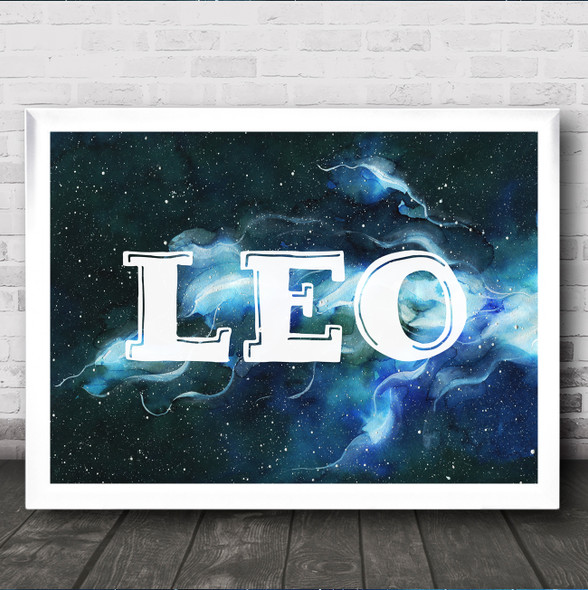 Space Background Landscape Any Name Personalised Wall Art Print