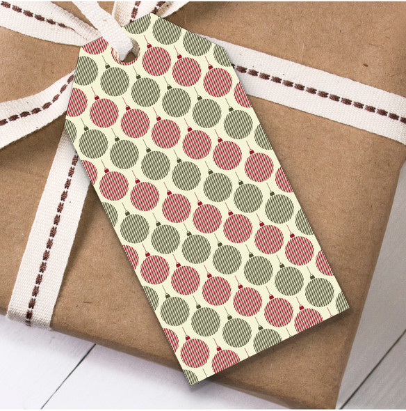 Green And Red Chinese Lanterns Christmas Present Favor Gift Tags
