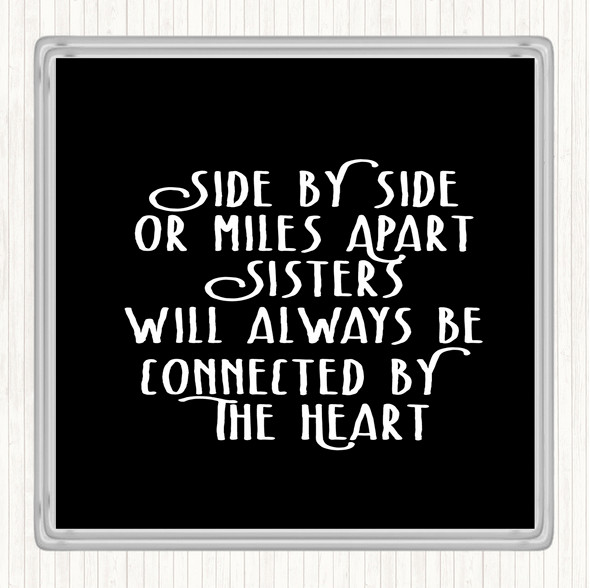 Black White Side By Side Quote Coaster
