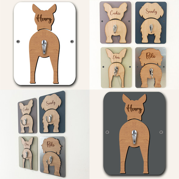 Xoloitzcuintli Dog Lead Holder Leash Hanger Hook Any Colour Personalised Gift