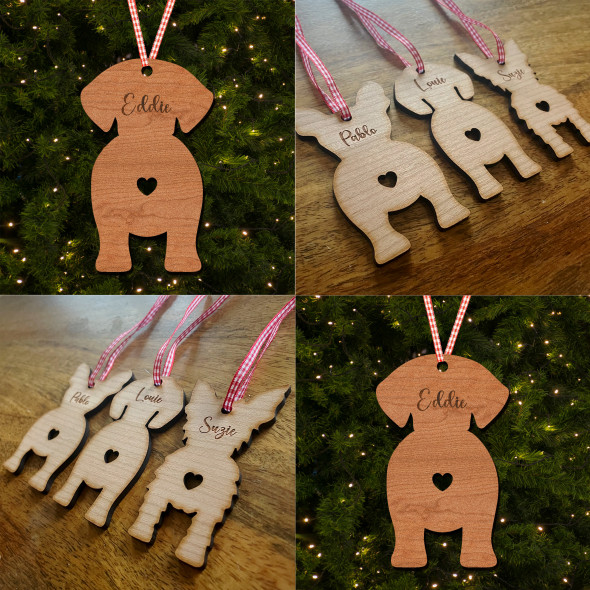 American Foxhounds Dog Bauble Ornament Personalised Christmas Tree Decoration