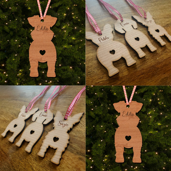 Standard Schnauzer Dog Bauble Ornament Personalised Christmas Tree Decoration