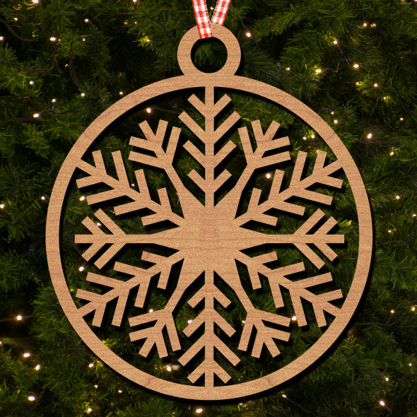 Circle - Snowflake 11 Hanging Ornament Christmas Tree Bauble Decoration