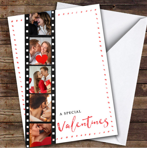 Photo Strip Special Romantic Personalised Valentine's Day Card