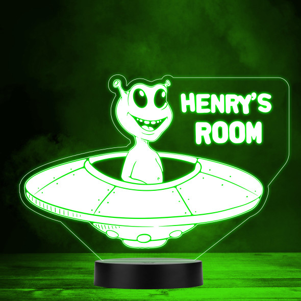 Funny Alien Flies In Space Led Lamp Personalised Gift Night Light