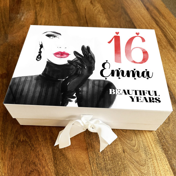 Fashion Lover Beautiful Year Any Age 16 Personalised Keepsake Birthday Gift Box