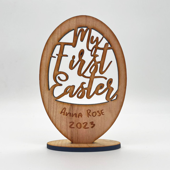 My First Easter Egg Keepsake Ornament Engraved Personalised Gift