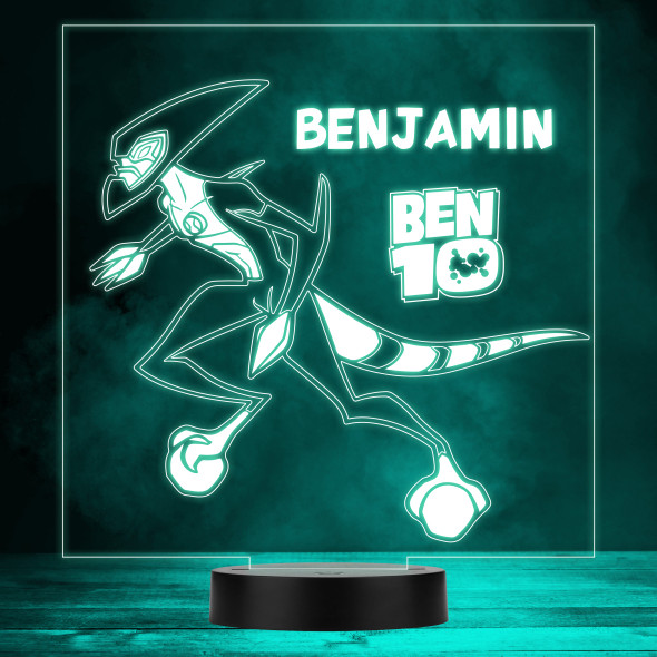 Ben 10 XLR8 Children's TV Cartoon Personalised LED Multicolour Night Light