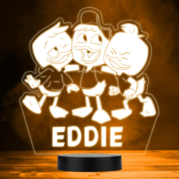 Duck Tales Disney Kid's TV Cartoon Personalised LED Multicolour Night Light