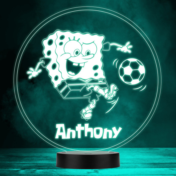 Sponge Bob SquarePants Playing Football Kid's TV Multicolour Night Light