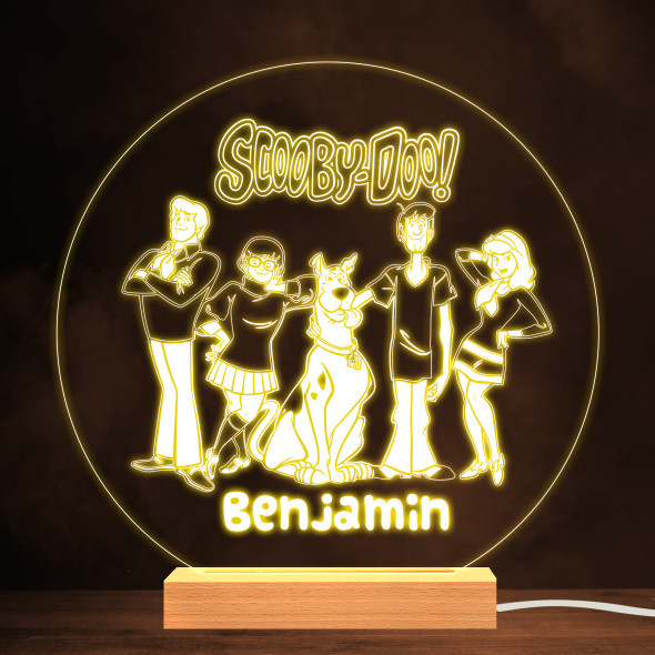 Scooby-Doo Characters Kid's Cartoon TV Character Personalised White Night Light