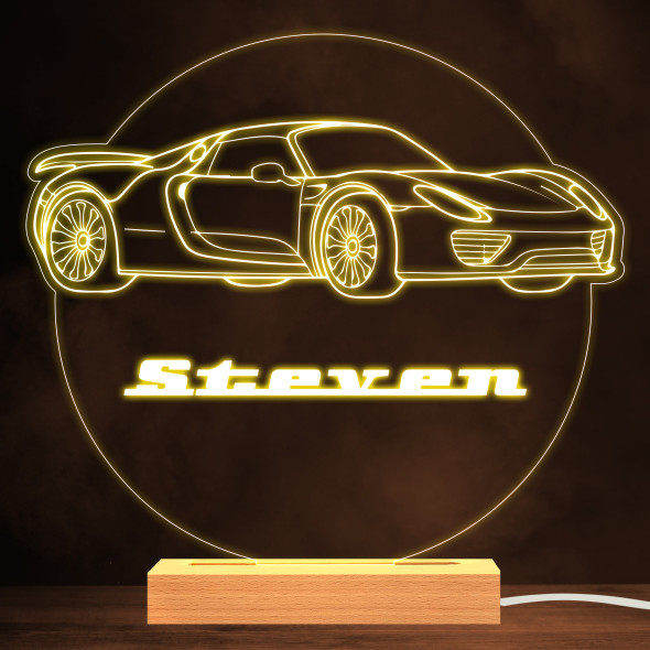Porsche 918 Spyder Supercar Motorsports Warm Lamp Personalised Gift Night Light