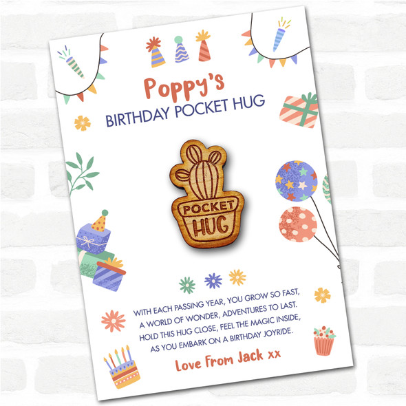 Cactus In A Pot Kid's Birthday Hats Cakes Personalised Gift Pocket Hug