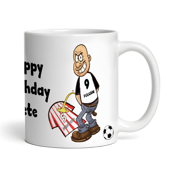 Fulham Weeing On Brentford Funny Football Gift Team Rivalry Personalised Mug