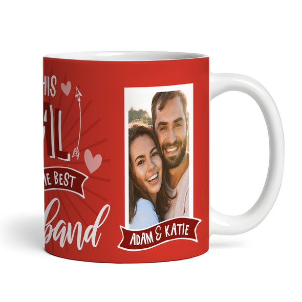 Red Photo Gift For Wife Best Husband Valentine's Day Gift Personalised Mug