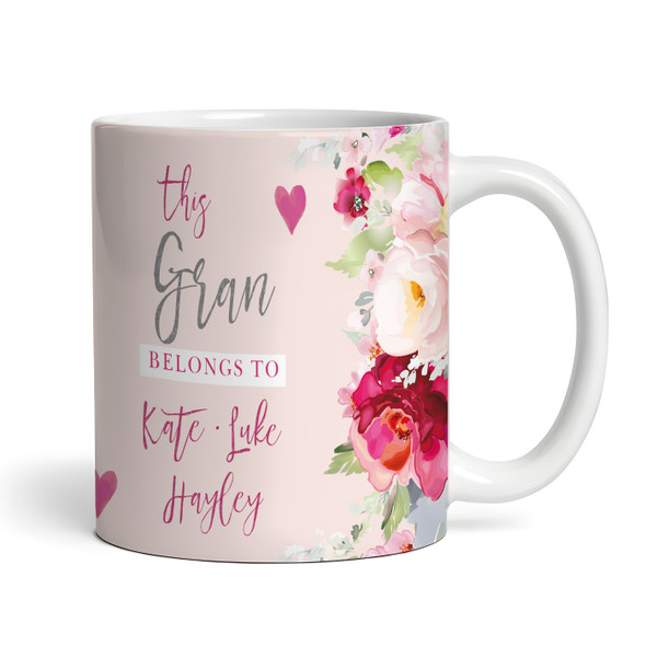 This Gran Belongs To Photo Pink Birthday Gift Mother's Day Personalised Mug