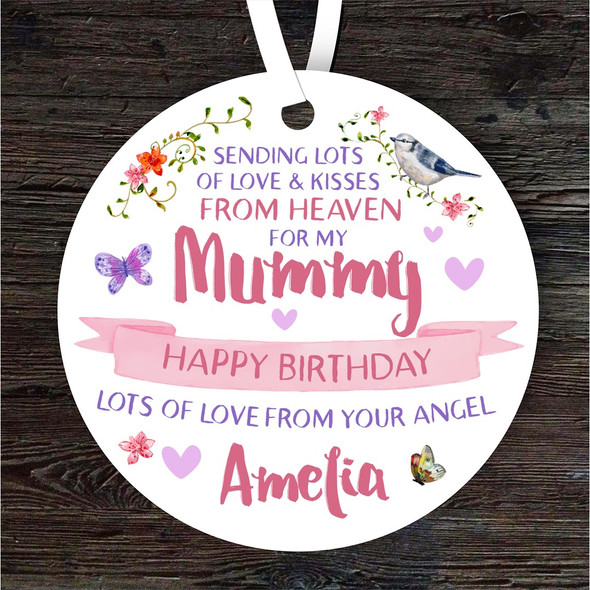 Heaven Baby Child Loss Birthday Memorial Keepsake Gift For Mummy Custom Ornament