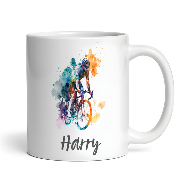 Cycling Gift Paint Photo Coffee Tea Cup Personalised Mug