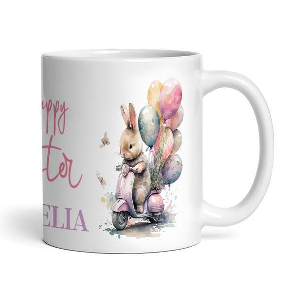 Happy Easter Gift Bunny Purple Coffee Tea Cup Personalised Mug