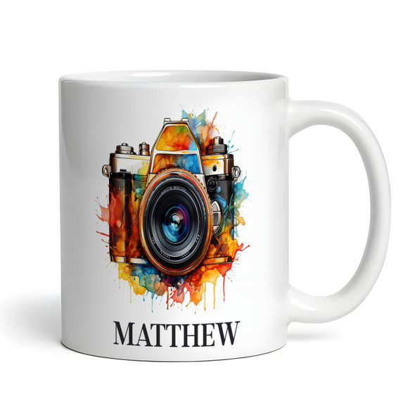 Photographer Gift Paint Coffee Tea Cup Personalised Mug