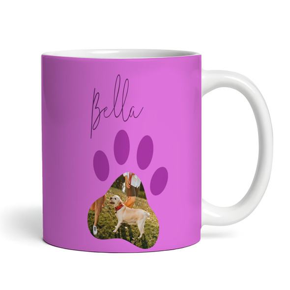 Pink Paw Print Cat Dog Lover Gift Coffee Tea Cup Personalised Mug