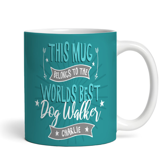 This Mug Belongs To Best Dog Walker Gift Coffee Tea Cup Personalised Mug