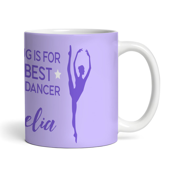 Best Ballet Dancer Gift Purple Silhouette Coffee Tea Cup Personalised Mug