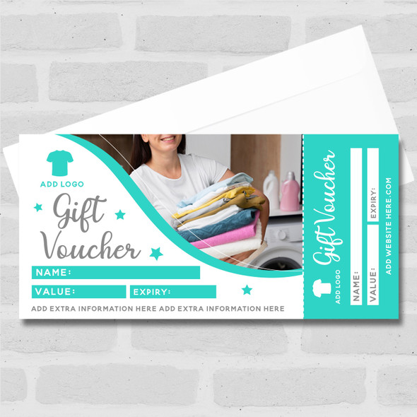 Clothes Washing Launderette Dry Cleaners Any Details Business Gift Voucher