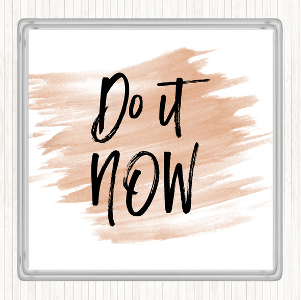 Watercolour It Now Quote Coaster