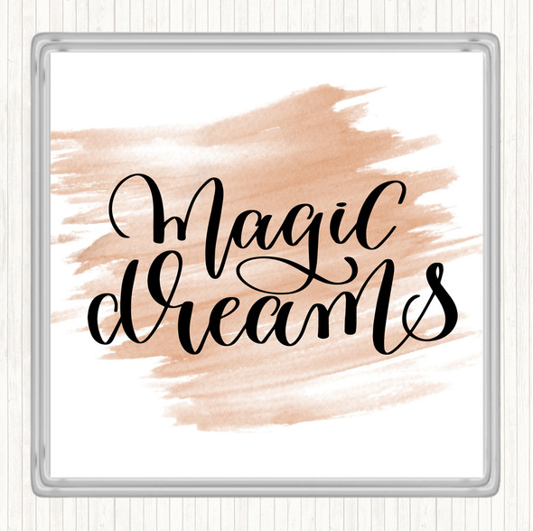 Watercolour Magic Dreams Quote Coaster