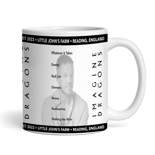 Imagine Dragons Concert Setlist Gig Mug - Little John's Farm, Reading, England - August 27th 2023