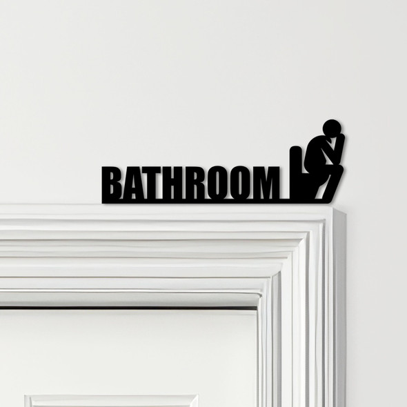 Door Topper Bathroom Decor Toilet Various Colours Top Of Door Frame Decor Sign