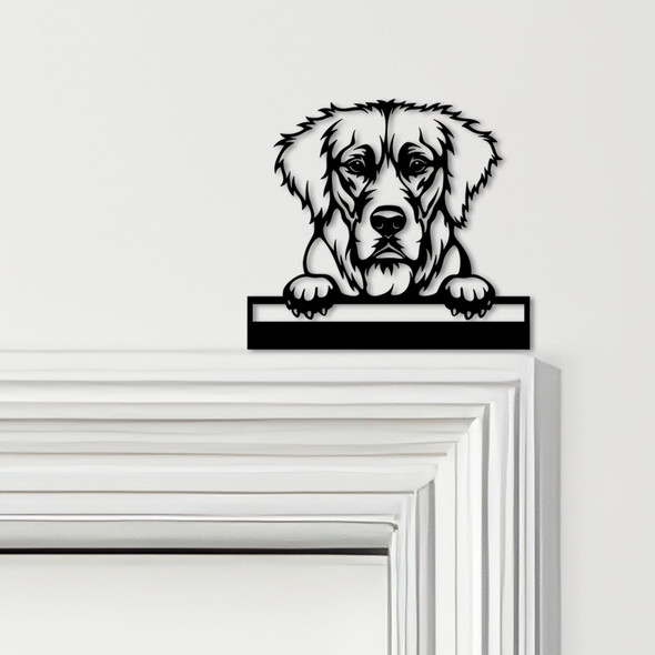 Door Topper Golden Retriever Dog Various Colours Top Of Door Frame Decor Sign