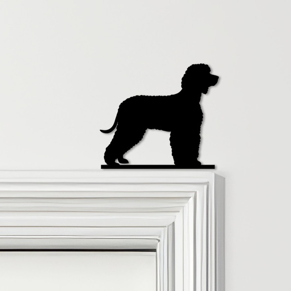 Door Topper Irish Water Spaniel Dog Various Colours Top Of Door Decorative Sign