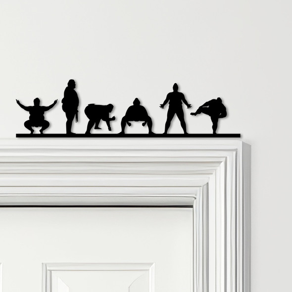 Door Topper Sumo Fighters Various Colours Top Of Door Frame Decorative Sign