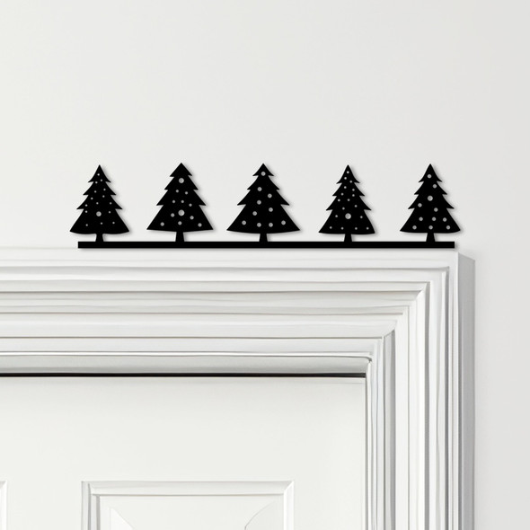 Door Topper Christmas Decor Trees Various Colours Top Of Door Frame Decor Sign