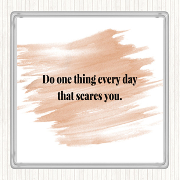 Watercolour One Thing Everyday Quote Coaster