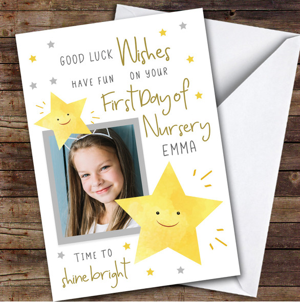 Personalised Starting Nursery Card For Card For Anyone Photo Stars