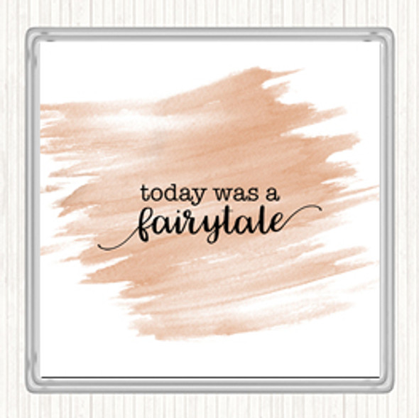 Watercolour Today Fairytail Quote Coaster
