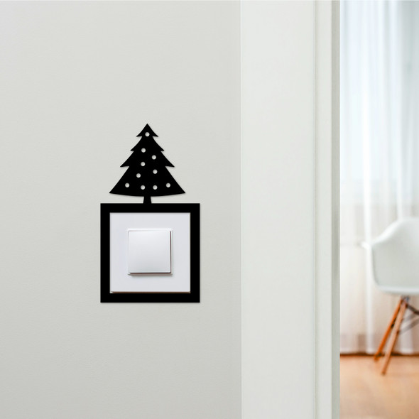 Light Switch Surround Christmas Decor Tree Decorative Switch Plate Cover Frame
