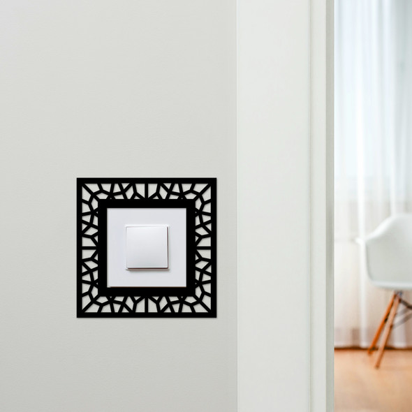 Light Switch Surround Abstract Geometric Design 11 Decorative Switch Cover Frame