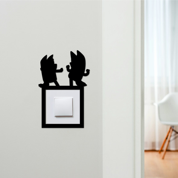 Light Switch Surround Kids Room Bluey Decorative Switch Plate Cover Frame