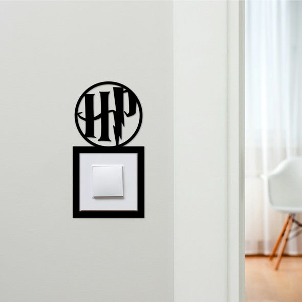 Light Switch Surround Harry Potter Logo Kids Room Decorative Switch Cover Frame