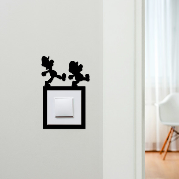 Light Switch Surround Super Mario Bros Kids Room Decorative Switch Cover Frame