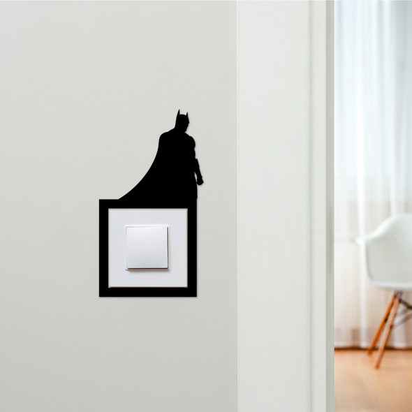 Light Switch Surround Batman Superhero Kids Room Decorative Switch Cover Frame