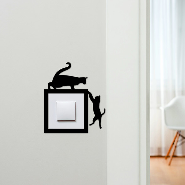 Light Switch Surround Cats Hanging Decorative Switch Plate Cover Frame