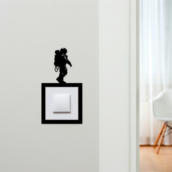 Light Switch Surround Astronaut Space Decorative Switch Plate Cover Frame
