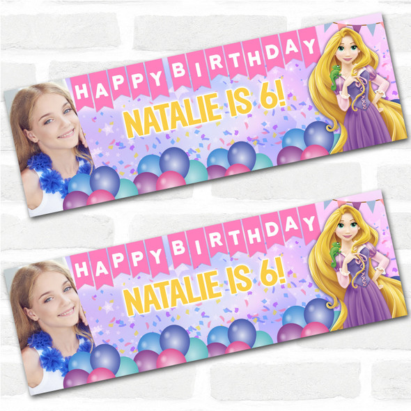 Personalised Party Banner For Kids Birthday Disney Princess Rapunzel