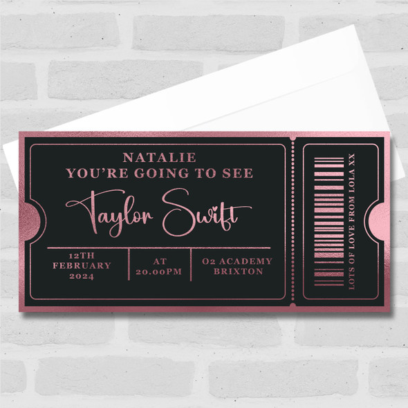 Theme Park Alton Towers Gold Stars Personalised Gift Voucher Surprise Ticket