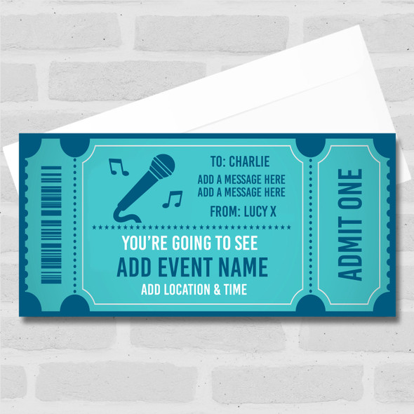 Westlife 25th Anniversary Personalised Gift Voucher Concert Surprise Ticket